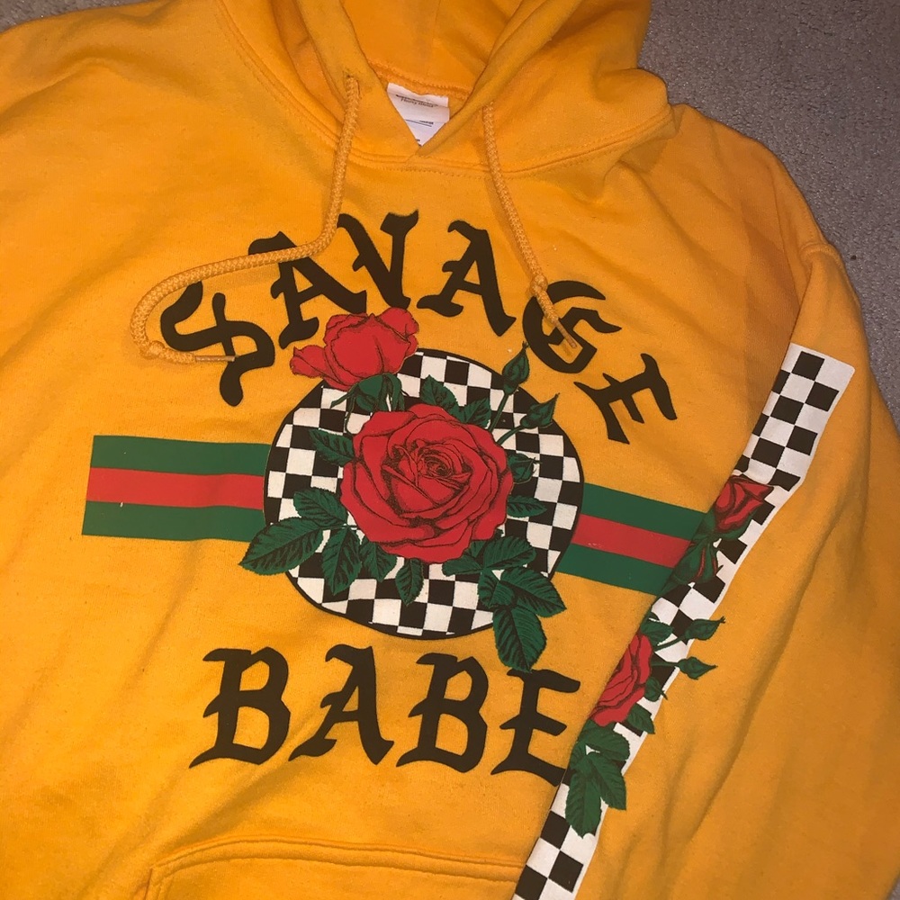 Gold Savage Gildan Hoodie